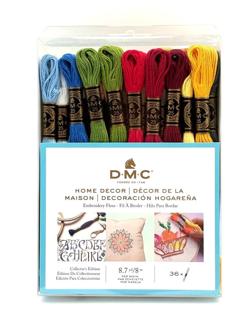 DMC 117F25HDC Embroidery Floss Pack 8.7yd, Home Decor 36/Pkg - Image 1